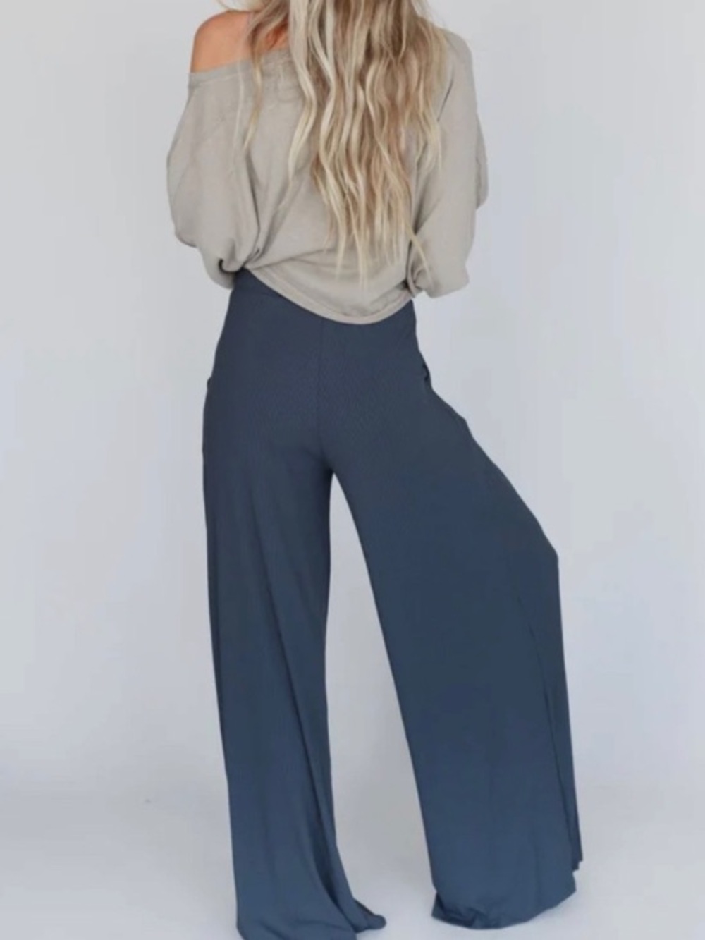 Three Bird Nest BIG THRILLS PALAZZO PANTS Charcoal, Size XL - Picture 2 of 8